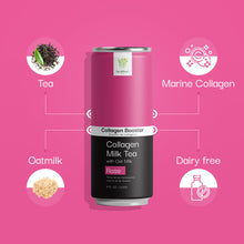 Load image into Gallery viewer, Healthee Collagen Booster Milk Tea with Oatmilk - Rose - 8 Fl Oz