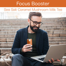 Load image into Gallery viewer, Healthee Focus Booster Milk Tea with Oatmilk - Sea Salt Caramel - 8 Fl Oz