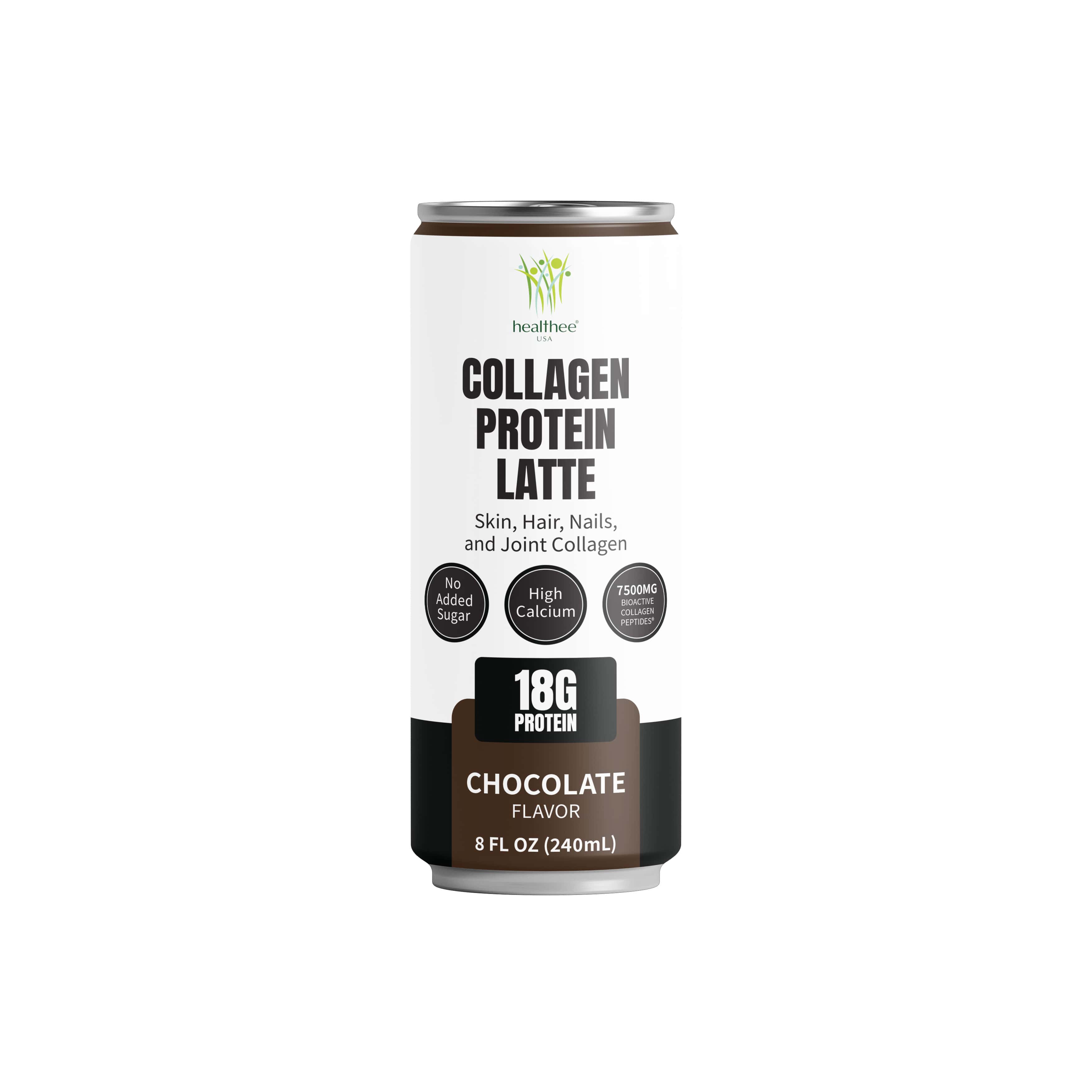 Collagen Protein Latte - Chocolate - 8 Fl Oz – Healthee USA