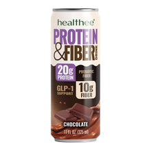 Load image into Gallery viewer, Healthee Protein &amp; Fiber - Chocolate - 11 Fl Oz